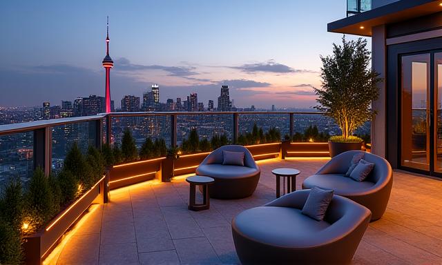 Boutique hotel rooftop terrace Toronto